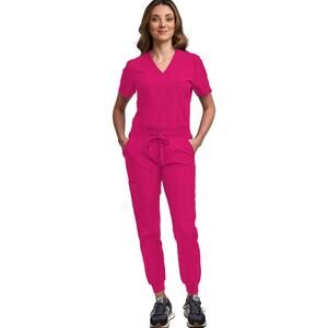 Niaahinn Scrub Suit Set Shirt+jogger– Hot Pink (Size Small) – NWT